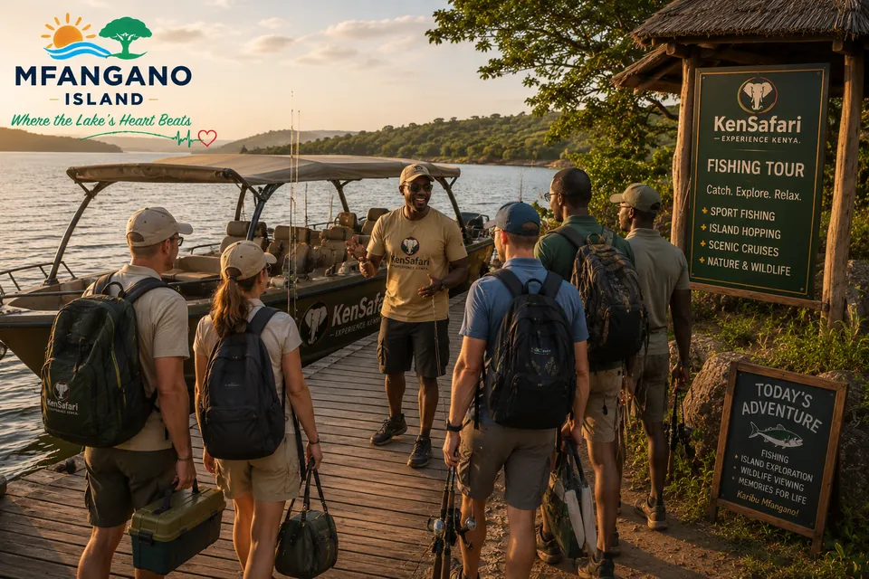 Illustration: Fishing, Mfangano Island