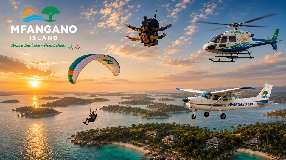 Illustration: Helicopter Tours, Mfangano Island