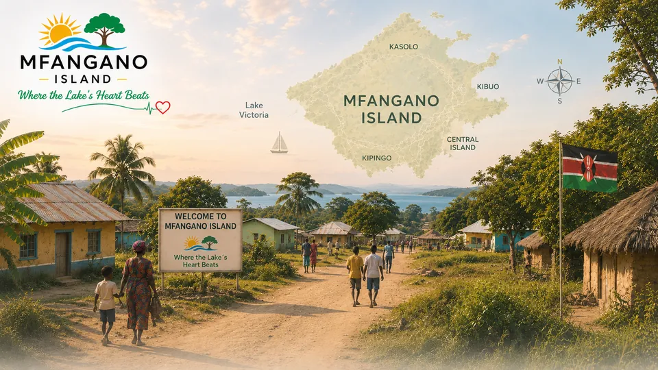 Illustration: Village, Mfangano Island