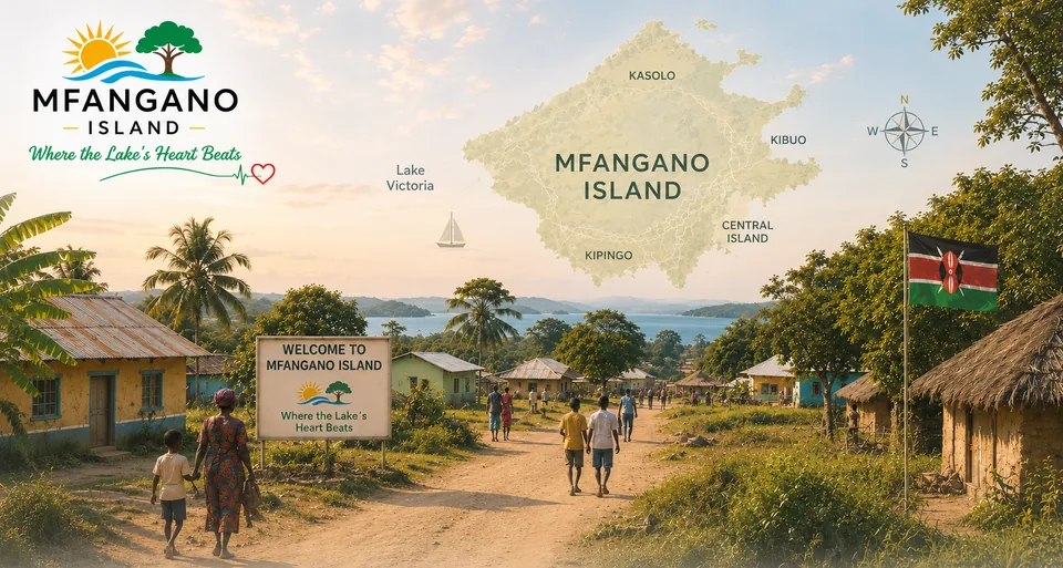 Illustration: Village, Mfangano Island