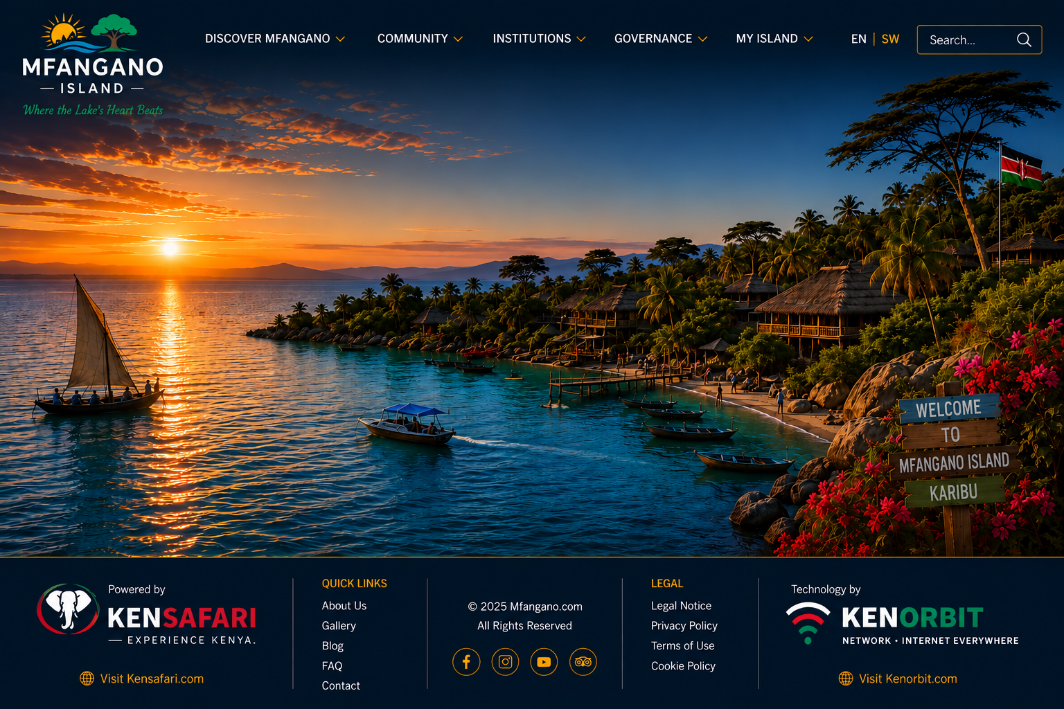 Mfangano Island at sunset on Lake Victoria &ndash; Welcome to Mfangano Island, Karibu